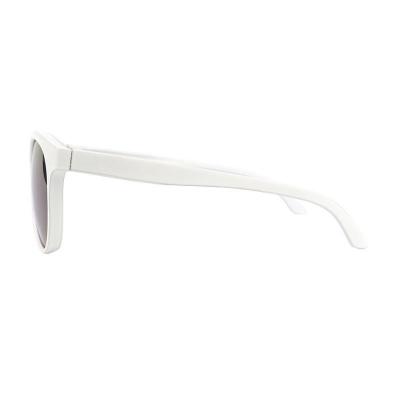 P10761 white round pc/tr90 sunglasses
