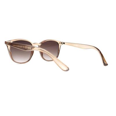 P10741 champagne/crystal amber square pc/tr90 sunglasses