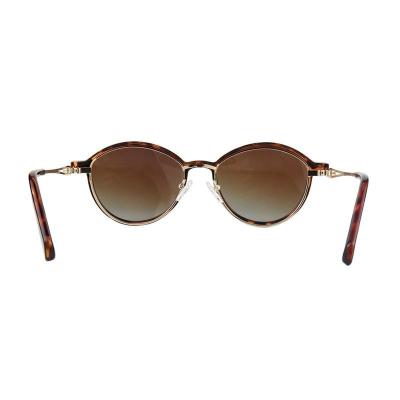 M11029 tortoiseshell round metal sunglasses