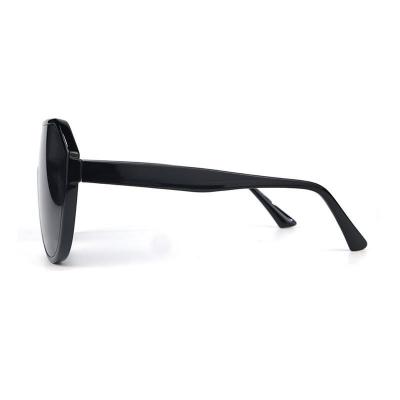 P10745 black shield pc/tr90 sunglasses