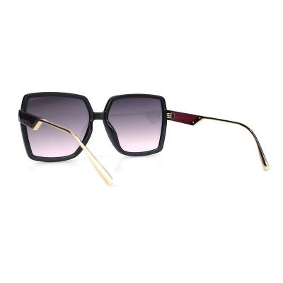 P10759 black square pc/tr90 sunglasses