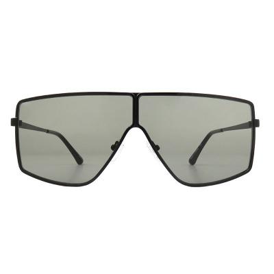 M11014 black shield metal sunglasses