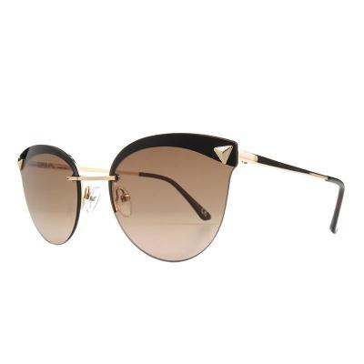 M11015 black/gold cat eye metal sunglasses