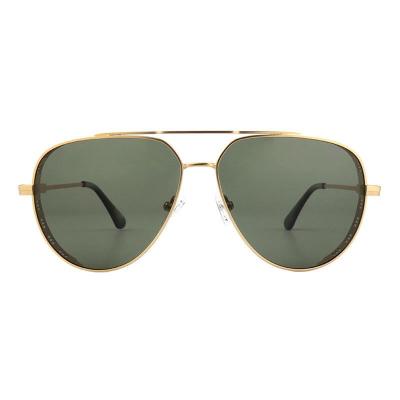 M11022 gold aviator metal sunglasses