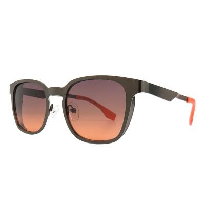 M11025 black square metal sunglasses