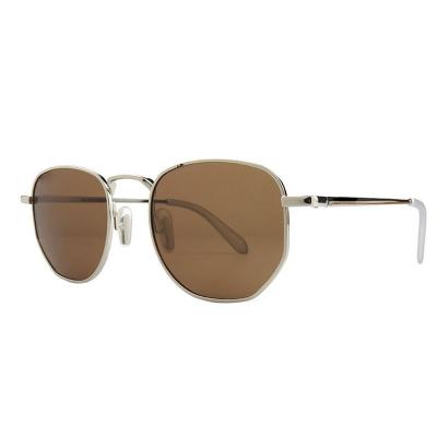 M11008 gold geometric metal sunglasses