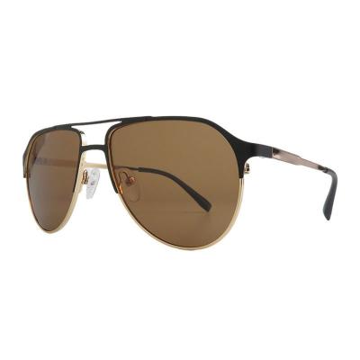 M11021 black aviator metal sunglasses