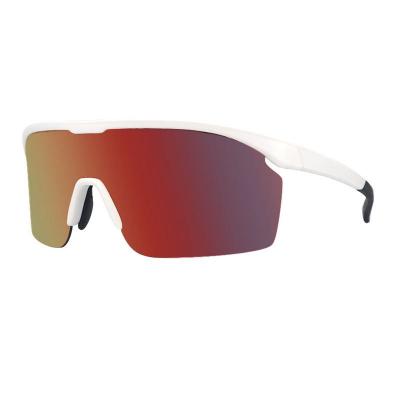 P10749 white shield pc/tr90 sunglasses