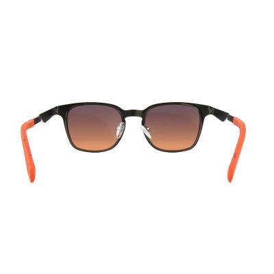 M11025 black square metal sunglasses