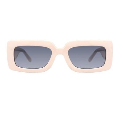 P10753 cream square pc/tr90 sunglasses