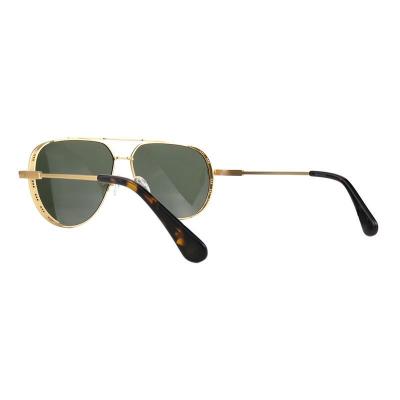 M11022 gold aviator metal sunglasses