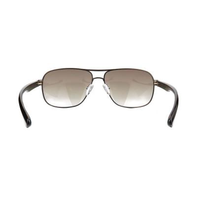 M11047 dark bronze/gunmetal brown aviator metal sunglasses