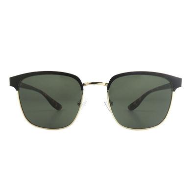 M11052 black/gold browline metal sunglasses