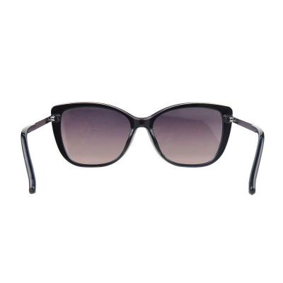 M11031 black cat eye metal sunglasses