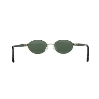 M11051 silver/gunmetal oval metal sunglasses