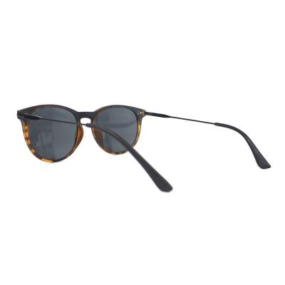 P10800 black/tortoiseshell round pc/tr90 sunglasses