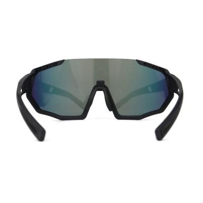 P10854 black shield pc/tr90 sunglasses
