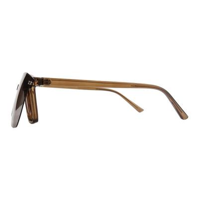 M11041 brown/taupe square metal sunglasses