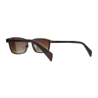 M11040 dark brown wayfarer metal sunglasses