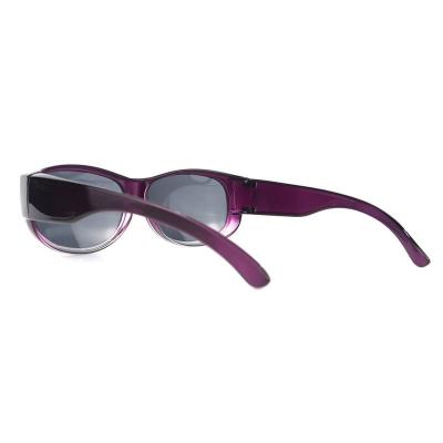 P10778 purple gradient oval pc/tr90 sunglasses