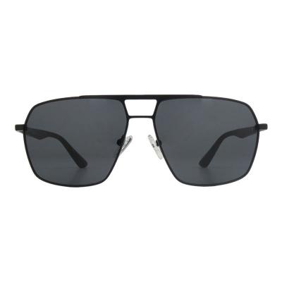 M11056 black aviator metal sunglasses