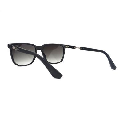 P10787 matte black wayfarer pc/tr90 sunglasses