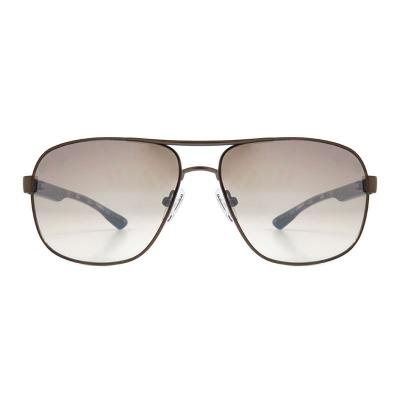 M11047 dark bronze/gunmetal brown aviator metal sunglasses