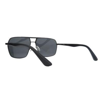 M11056 black aviator metal sunglasses
