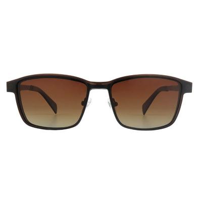 M11040 dark brown wayfarer metal sunglasses