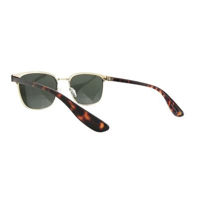 M11052 black/gold browline metal sunglasses