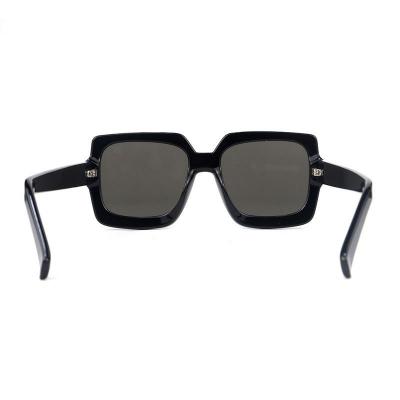 P10802 black square pc/tr90 sunglasses
