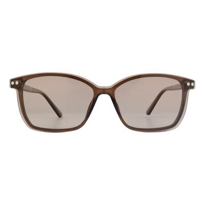 M11041 brown/taupe square metal sunglasses