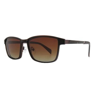 M11040 dark brown wayfarer metal sunglasses