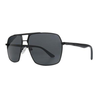 M11056 black aviator metal sunglasses