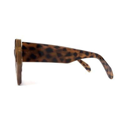 P10805 tortoiseshell geometric pc/tr90 sunglasses
