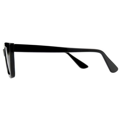 P10806 black cat eye pc/tr90 sunglasses