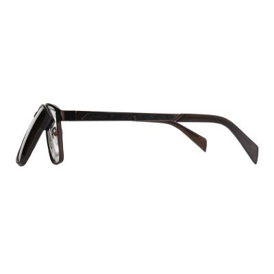 M11040 dark brown wayfarer metal sunglasses