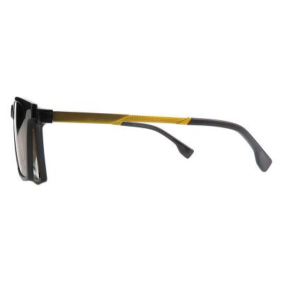 M11036 black wayfarer metal sunglasses