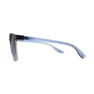 M11046 black/silver browline metal sunglasses