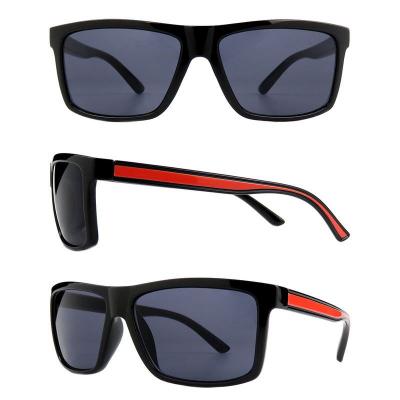 P10812 black square pc/tr90 sunglasses