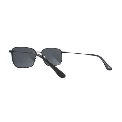 M11054 black square metal sunglasses
