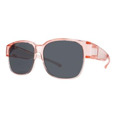 P10784 peach pink square pc/tr90 sunglasses