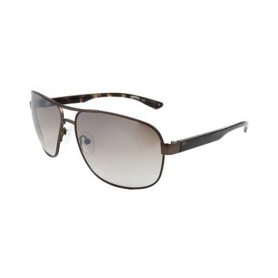 M11047 dark bronze/gunmetal brown aviator metal sunglasses