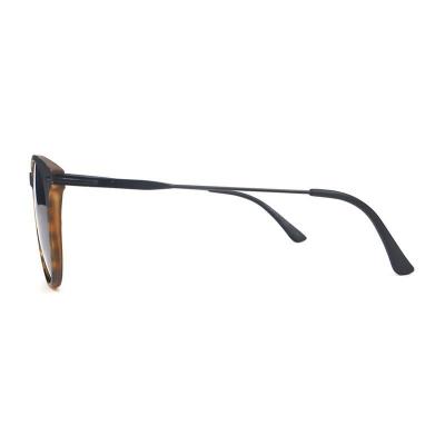 P10800 black/tortoiseshell round pc/tr90 sunglasses