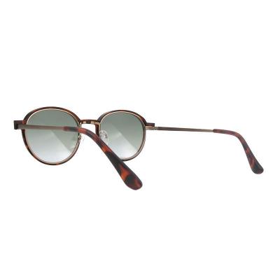 M11035 tortoiseshell round metal sunglasses