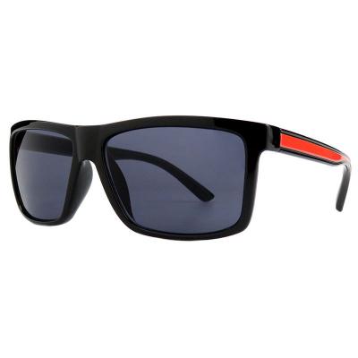 P10812 black square pc/tr90 sunglasses