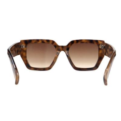 P10805 tortoiseshell geometric pc/tr90 sunglasses