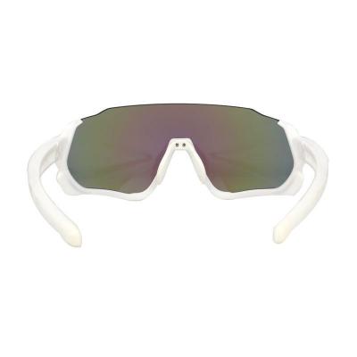 P10856 white shield pc/tr90 sunglasses