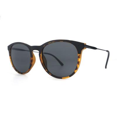 P10800 black/tortoiseshell round pc/tr90 sunglasses