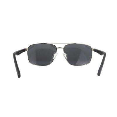 M11053 silver/gold two-tone square metal sunglasses